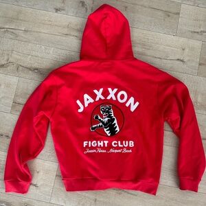 JAXXON new heavy weight red sweatshirt hoodie size M